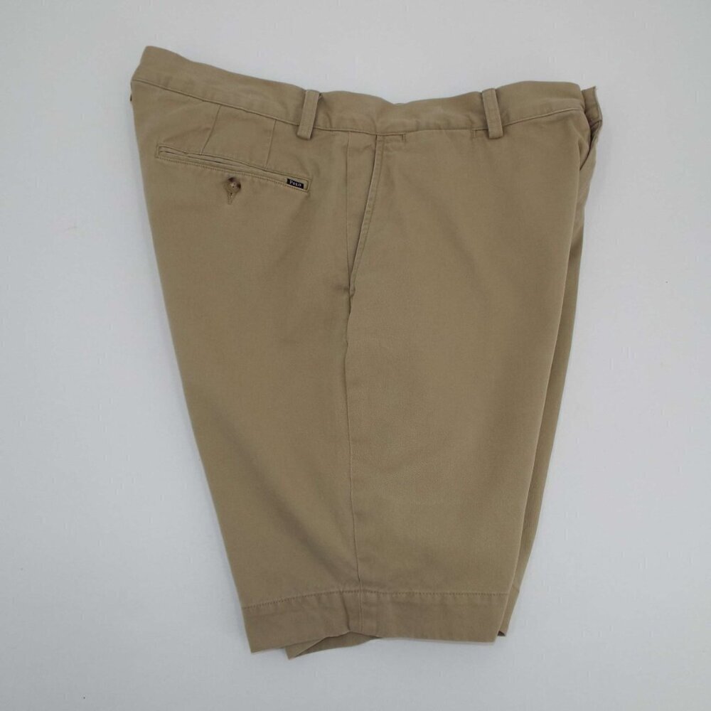 Polo By Ralph Lauren Khaki Flat Front Shorts - Picture 3 of 7